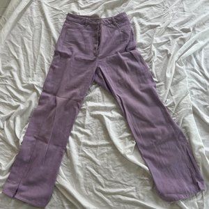 Veda Lilac Wide Leg Pants